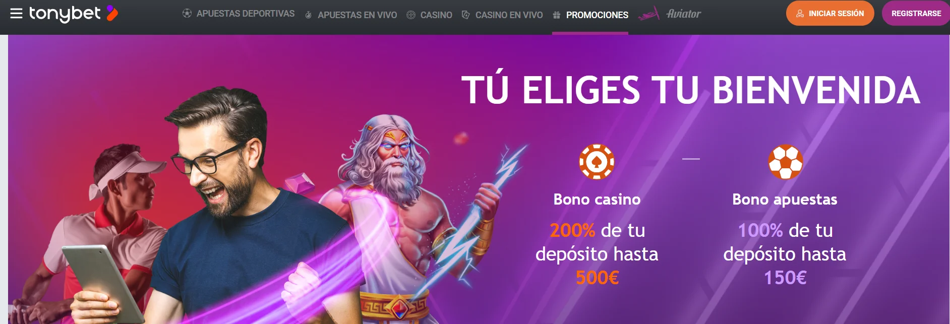 Bono bienvenida slots hasta 500€ en Tonybet 1 Bono bienvenida slots hasta 500€ en Tonybet